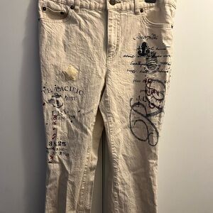 Vintage RL ivory pants size 4